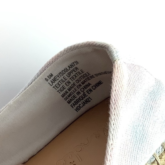 SPLENDID ANTHROPOLOGIE PASTEL BOHO TIE DYE ESPADRILLES NWOT - Picture 8 of 9